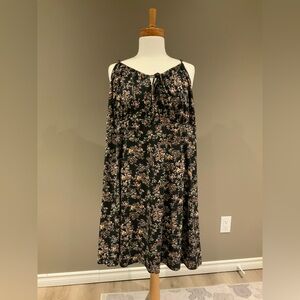 Black Floral MiniDress